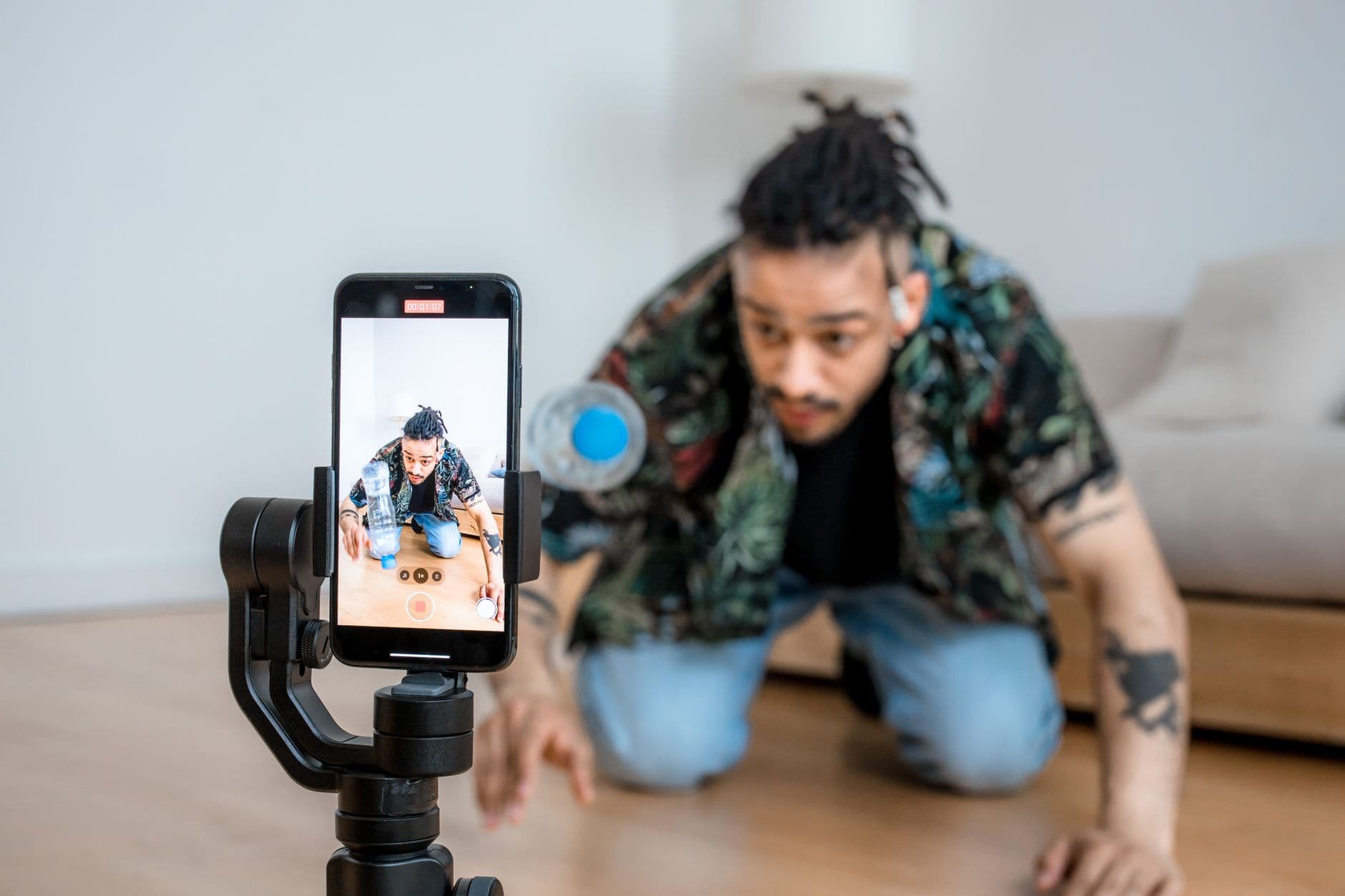 UGC creator filming product content in Toronto