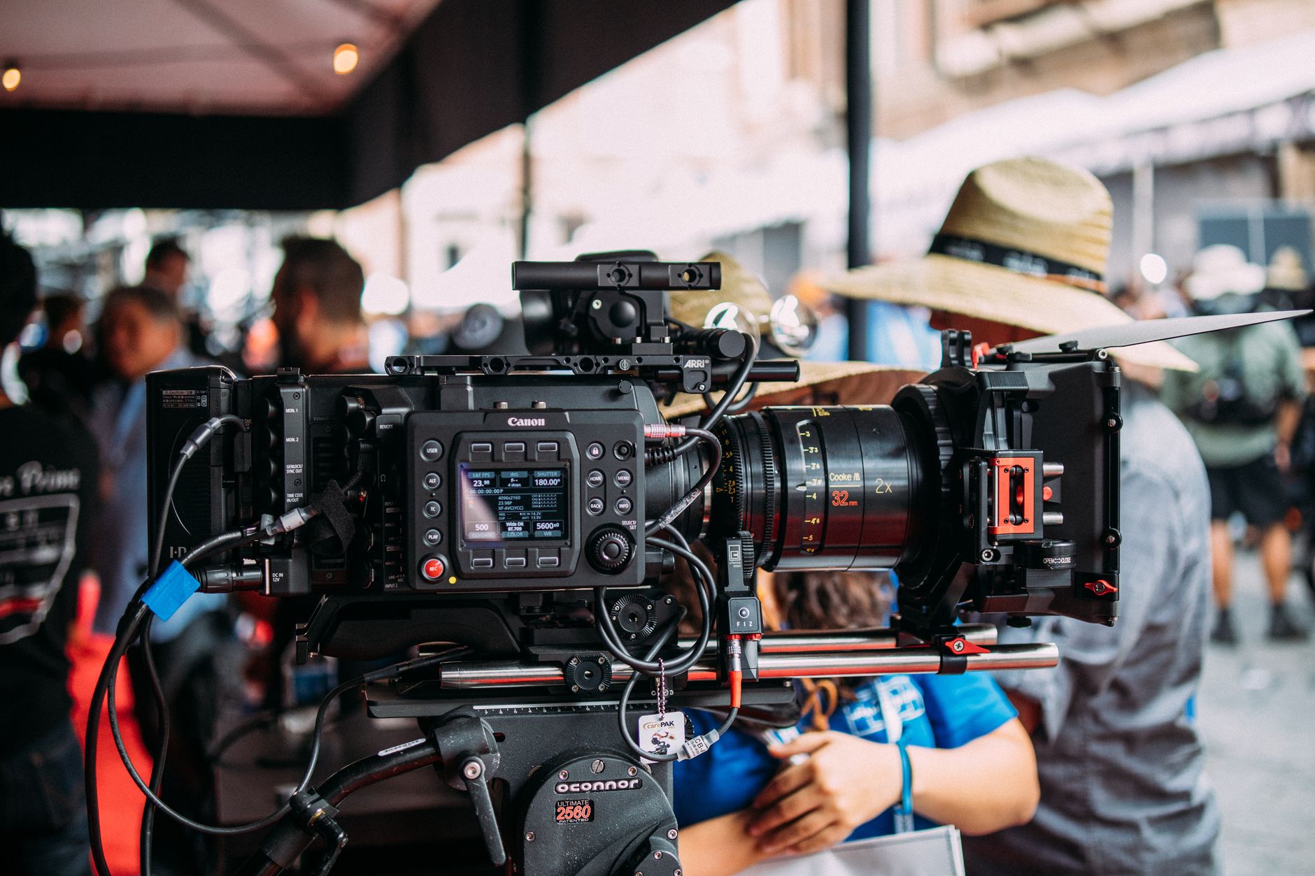 Professional videographer filming brand content in Canada